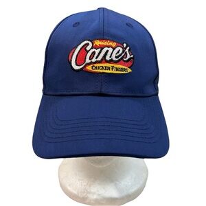 Raising Cane’s Chicken Fingers One Love Unisex Adult OS Cap Hat Hook Loop Blue